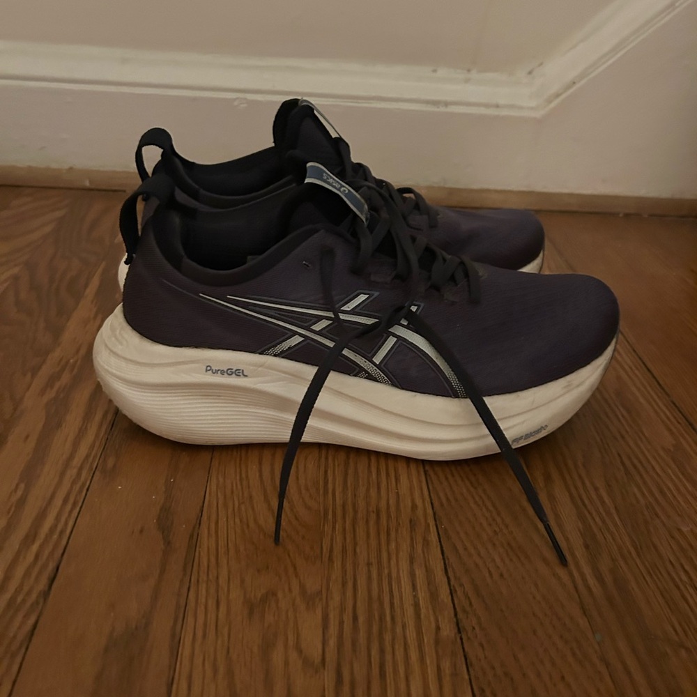 Asics Gel Nimbus 27 Women’s Size 10 Indigo Fog Cool Grey Running Shoes